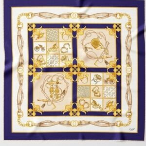 Stunning  Silk Foulard  head scarf for Women PRICE FIRM its Brand Nrw With Tags